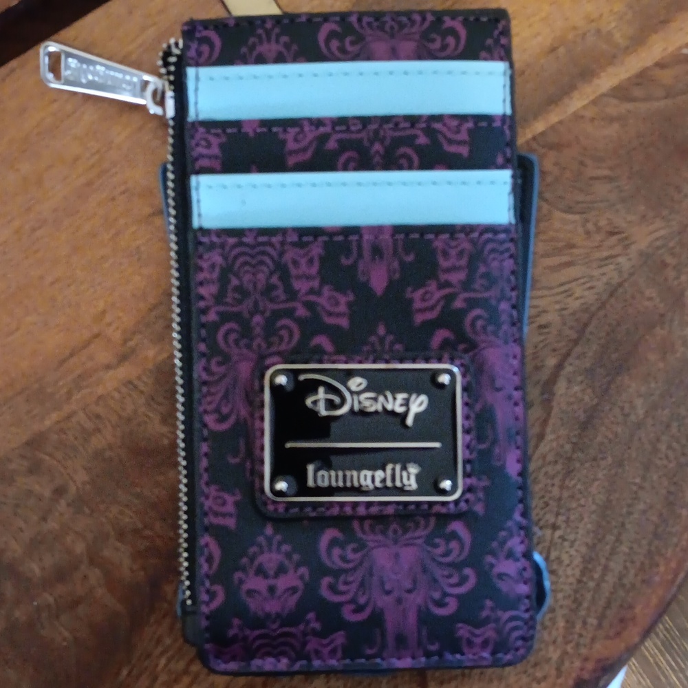 Rare Loungefly Haunted Mansion Exclusive Black Widow Bride Cardholder - Picture 4 of 14